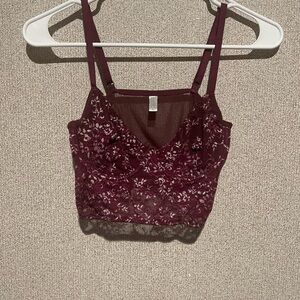Full Tilt Red Fitted‎ Crop Camisole